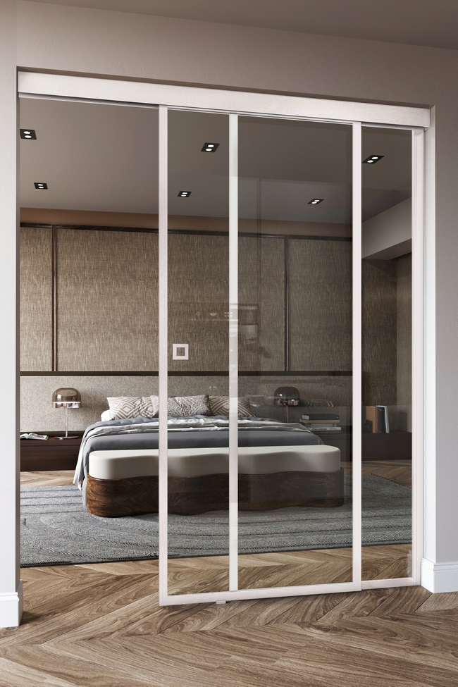 Skjutdörr med soft closing-mekanism och fast panel Inne C5N New York