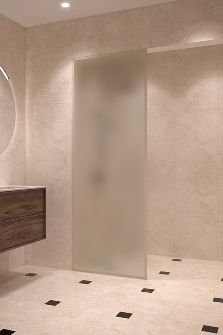 Fully framed fixed shower screen Vetro 501