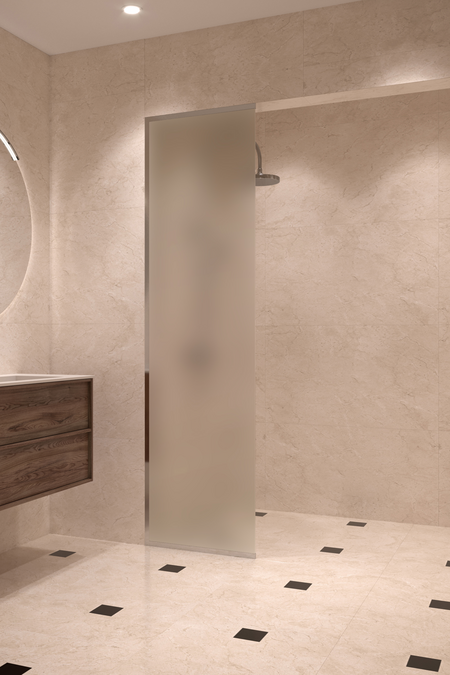 Framed fixed shower screen Vetro 516