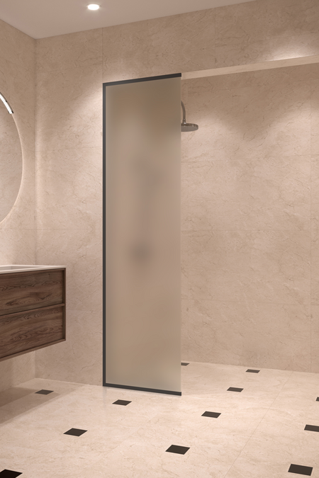 Framed fixed shower screen Vetro 516