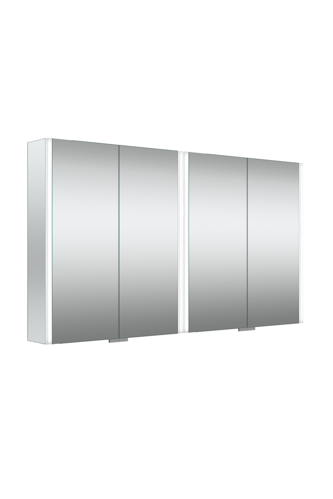 Four door mirror cabinet with surface lighting Modena Q03