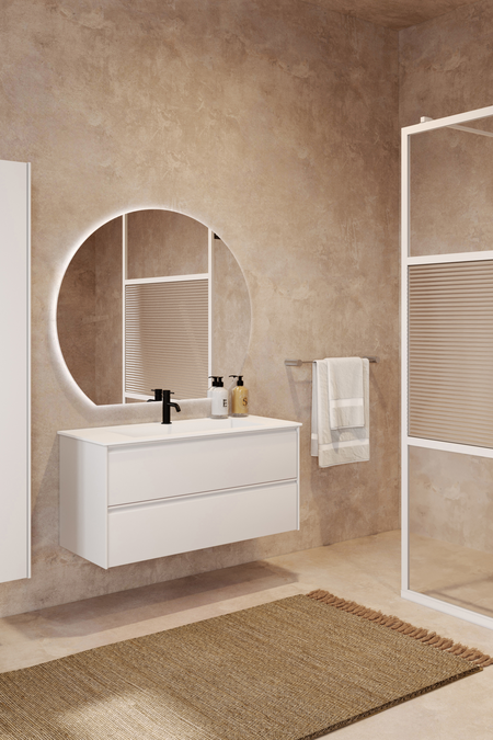 Cabinet with Corian basin Luna L04