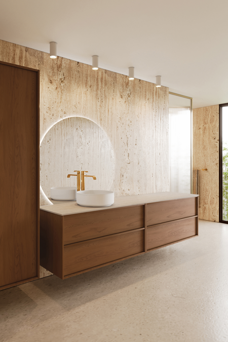 Tupla-allaskaluste pyöreällä malja-altaalla Casa H09