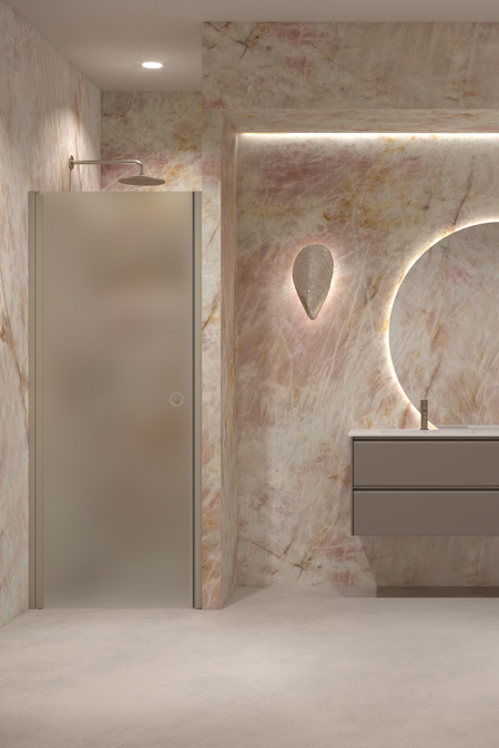Shower door with magnet locking Forma 382
